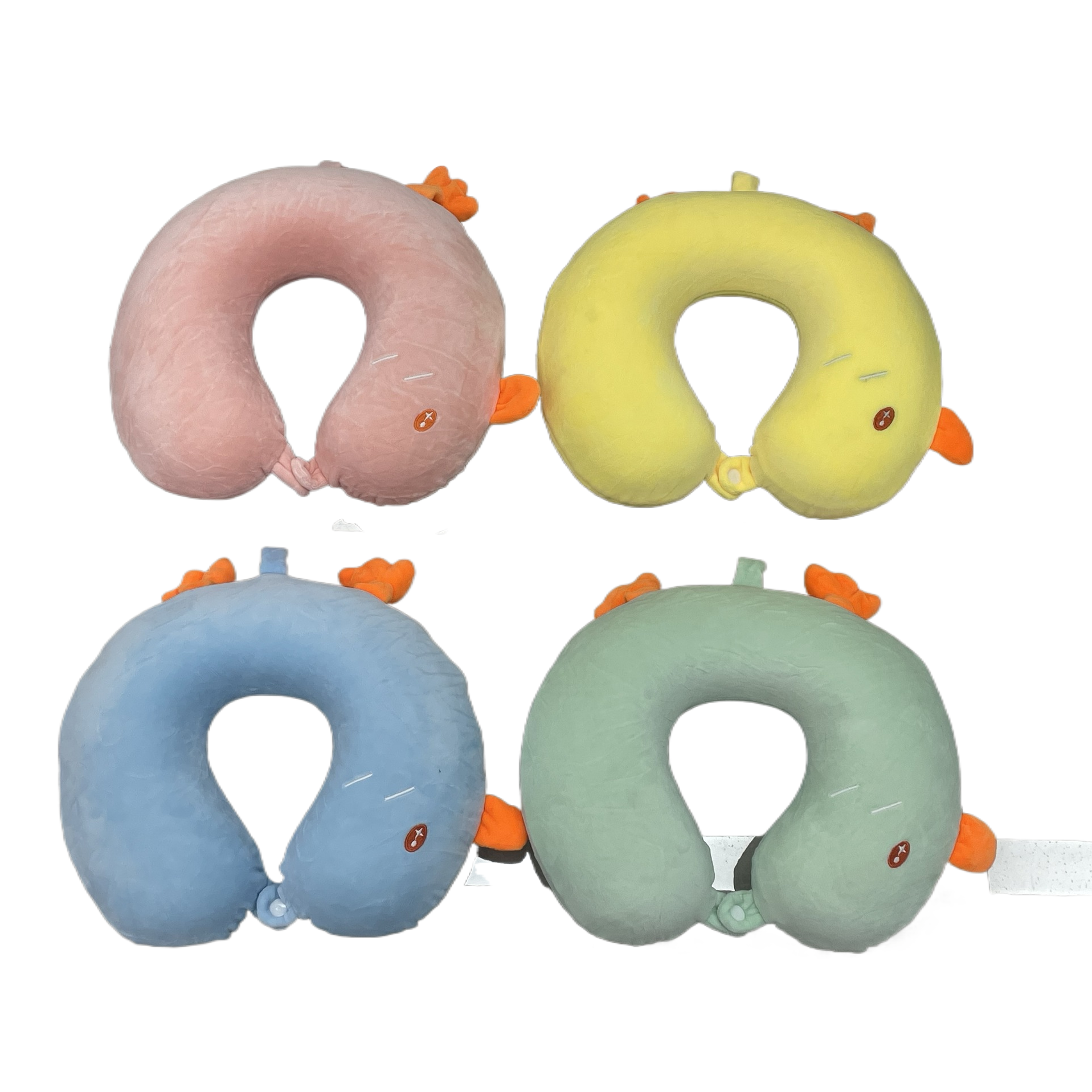 Cartoon duck-shaped memory foam U-shaped travel pillow, comfortable, breathable, neck protection, relaxing sleep Item Picture