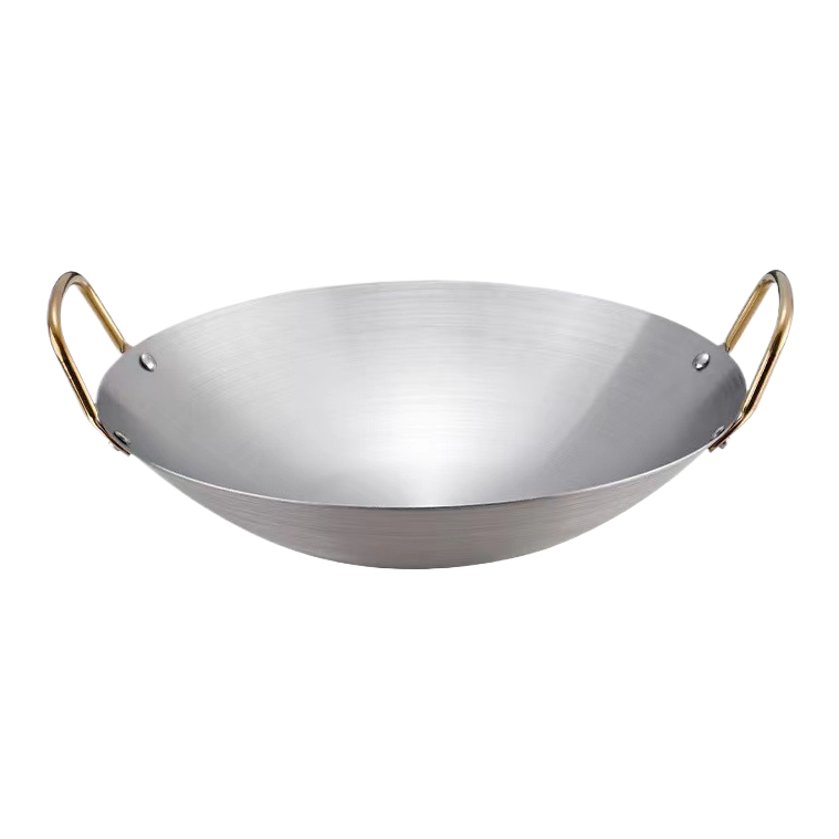 Titanium alloy non-stick wok, cast iron wok, multi-functional household wok, 18cm Item Picture