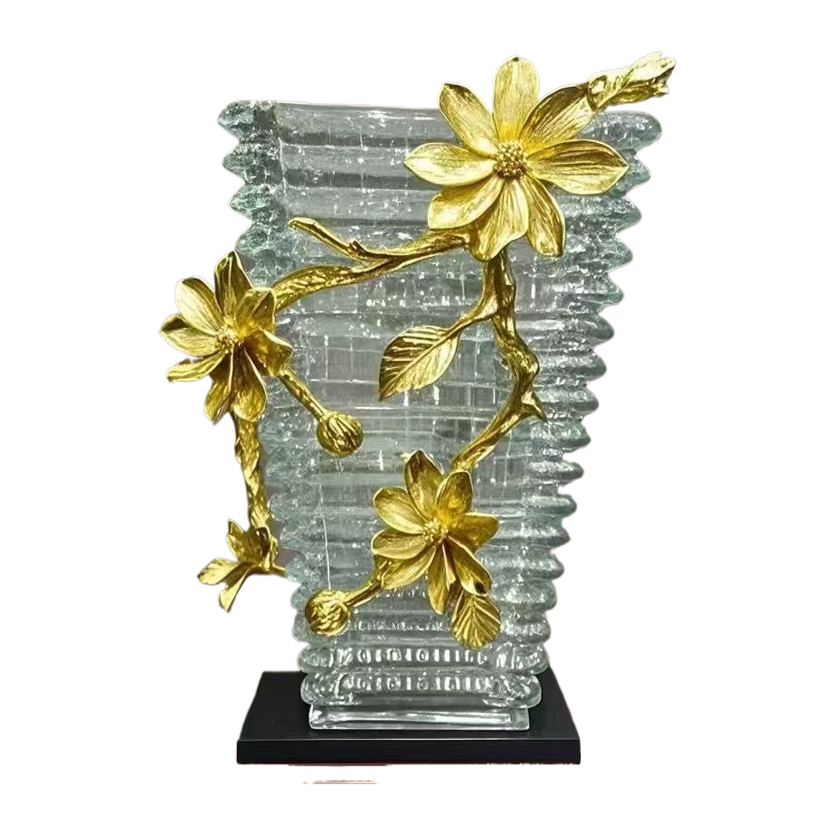 Nordic glass vases, transparent creative living room flower arrangement ornaments Item Picture