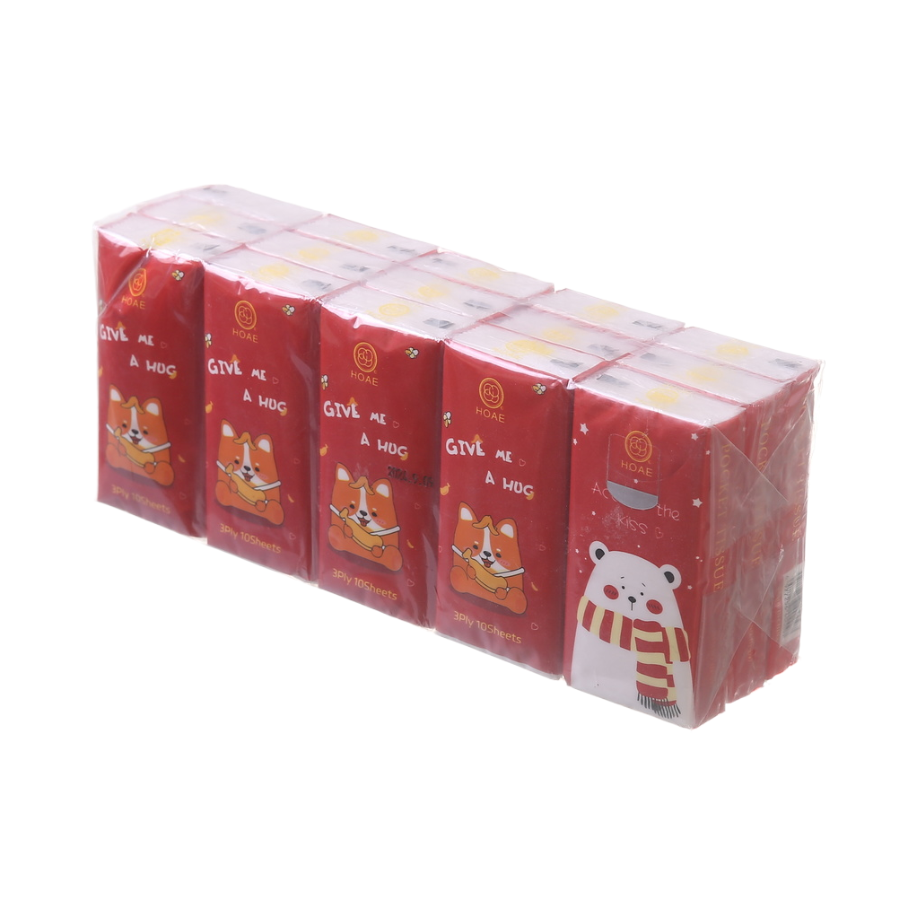 ورقة منديل الكرتونية المغلفة مع 30 منديل كرتوني لطيف Item Picture