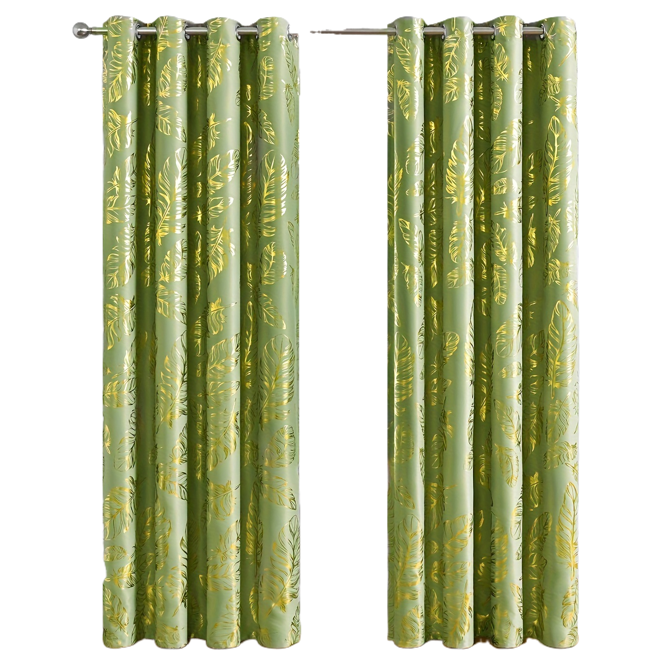 Factory direct sales of African and American gilded feather blackout curtains, suitable for bedrooms, living rooms, balconies, home furnishing, supermarkets and e-commerce. 137*240 Item Picture