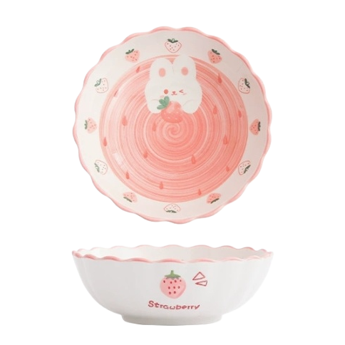 玻璃沙拉碗/小型陶瓷碗/小碗/六寸碗/白玉瓷碗白底实物图