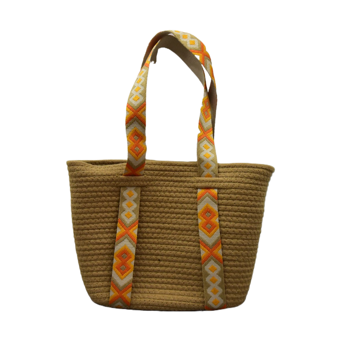 Straw woven bag, handmade beach bag, artistic woven women's crossbody bag Item Picture