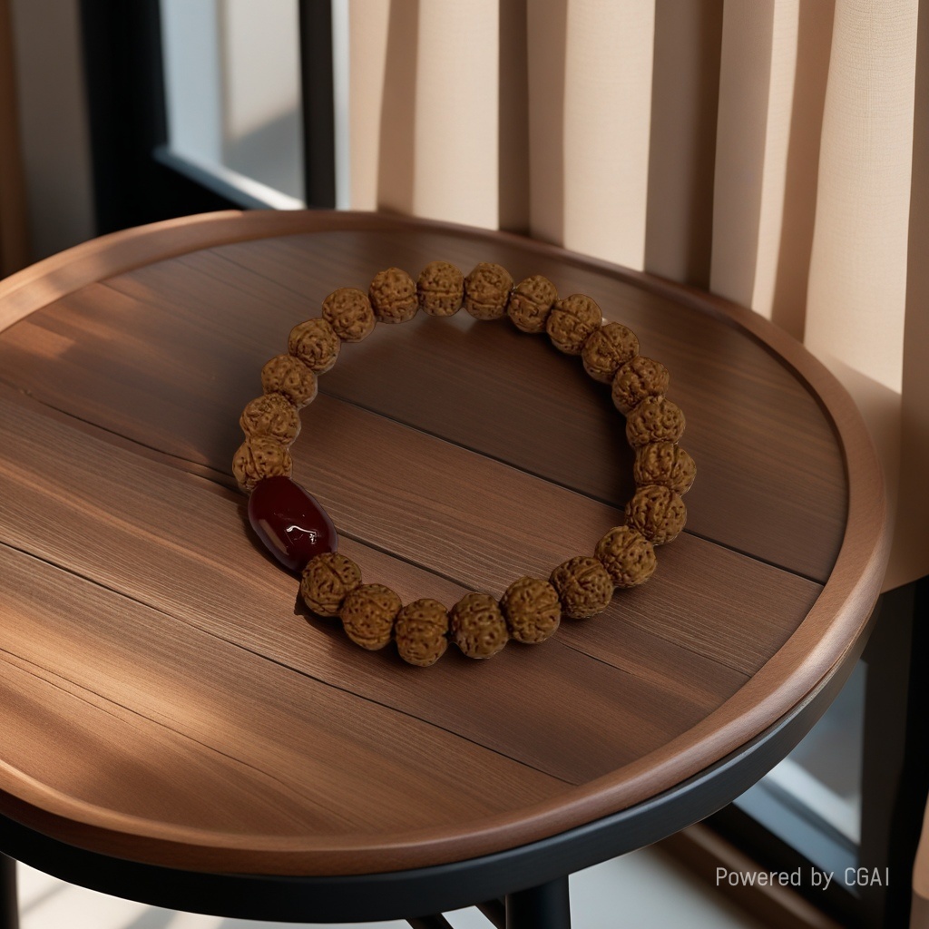 Little Golden Buddha Bodhi Bracelet, Tibetan-style original color Bodhi seed Double Dragon pattern cultural play, men's and women's styles for playing with Buddhist beads