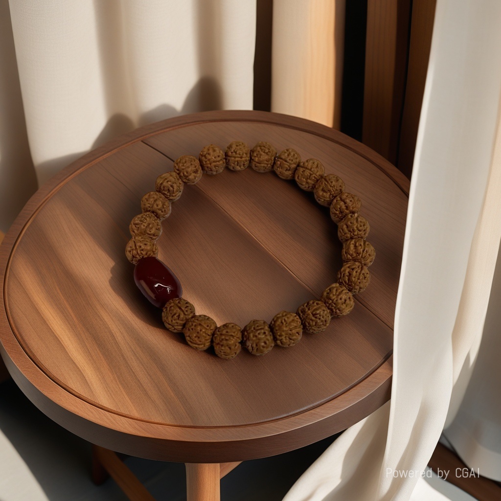 Little Golden Buddha Bodhi Bracelet, Tibetan-style original color Bodhi seed Double Dragon pattern cultural play, men's and women's styles for playing with Buddhist beads Application Scenario