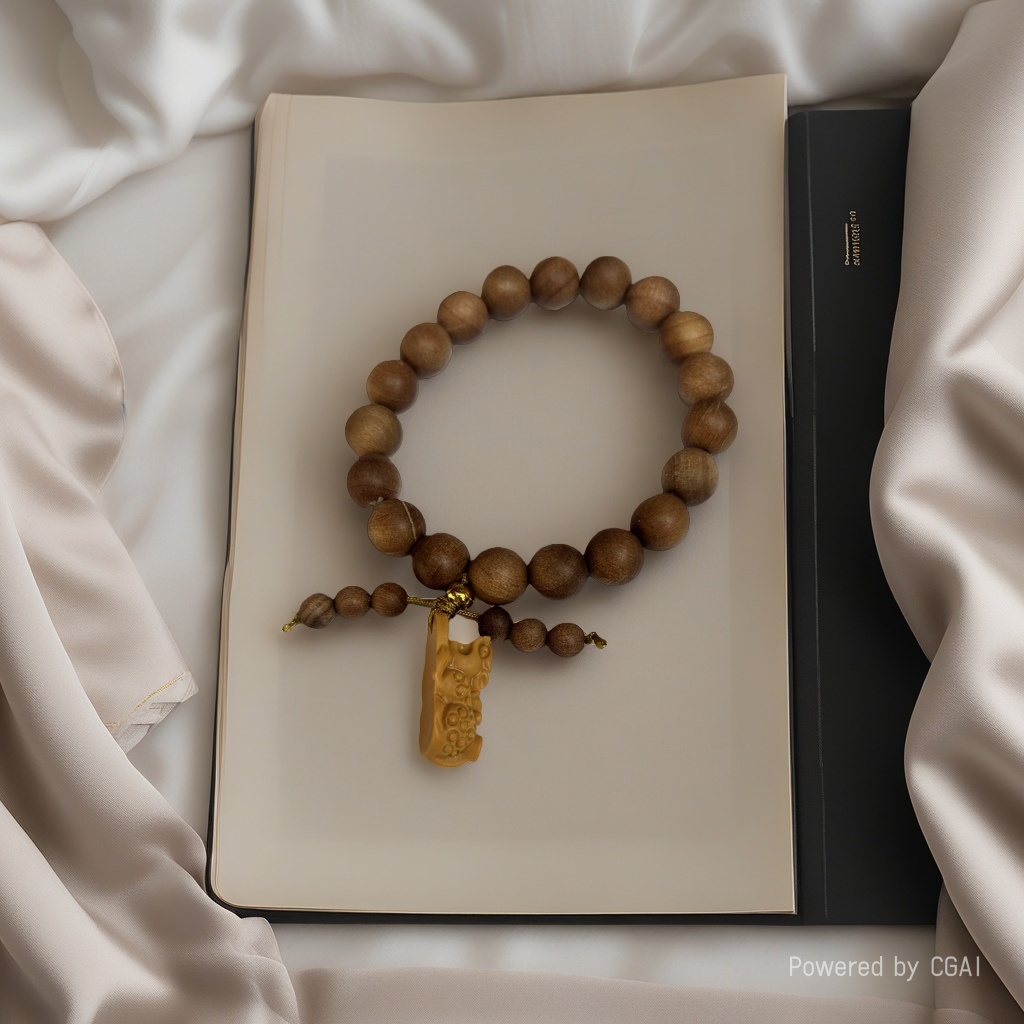 Sandalwood bracelets of various styles, exquisite DIY lotus and PI Xiu accessories, single-ring bracelets for men and women, plain ring cultural and artistic items