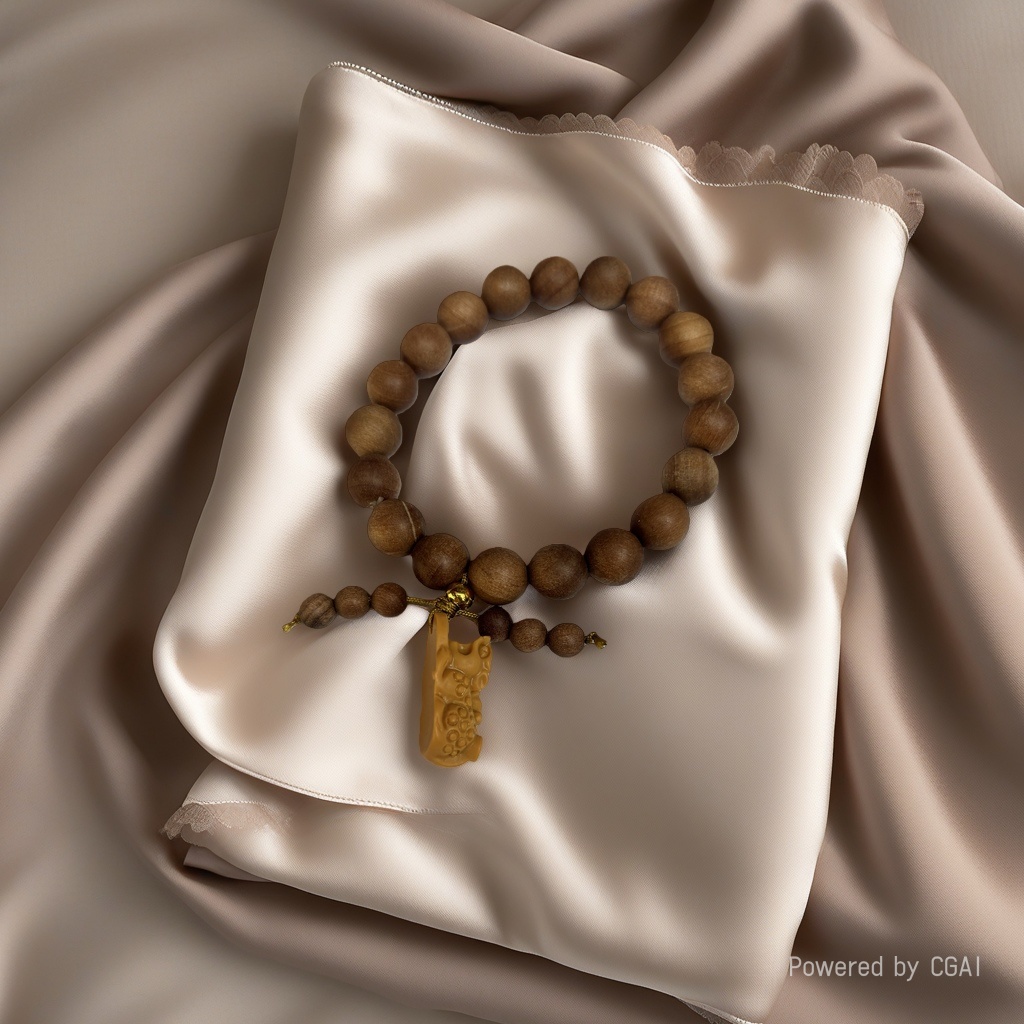 Sandalwood bracelets of various styles, exquisite DIY lotus and PI Xiu accessories, single-ring bracelets for men and women, plain ring cultural and artistic items details Picture