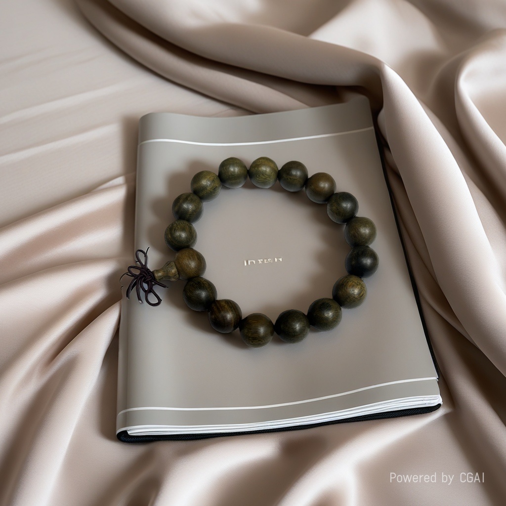 Golden thread nanmu old material sunken chanting beads, natural hand-held chains, solid wood cultural collectibles, retro Chinese-style decorative gifts for men and women Application Scenario