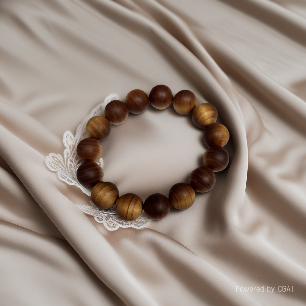 Natural sandalwood Buddhist prayer beads bracelet for men, wooden, rosewood, yellow rosewood, agarwood beads, cultural and artistic bracelets, and prayer beads Specification image