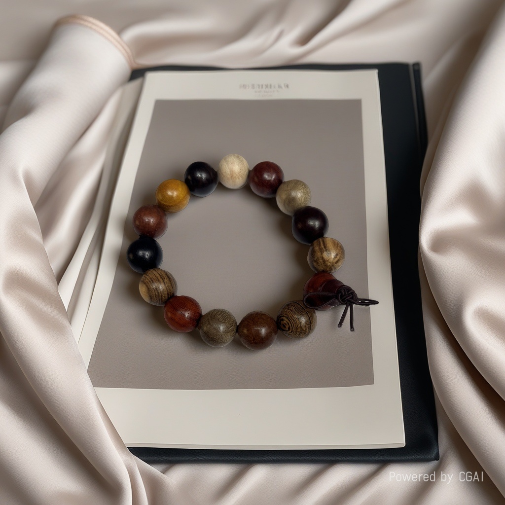 Natural sandalwood Buddhist prayer beads bracelet for men, playing with wood, rosewood, yellow rosewood, agarwood beads, cultural and artistic bracelets, and prayer beads. 094626231