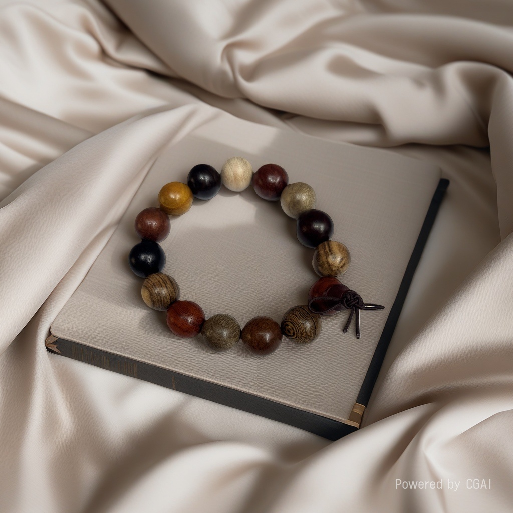 Natural sandalwood Buddhist prayer beads bracelet for men, playing with wood, rosewood, yellow rosewood, agarwood beads, cultural and artistic bracelets, and prayer beads. 094626231 Application Scenario