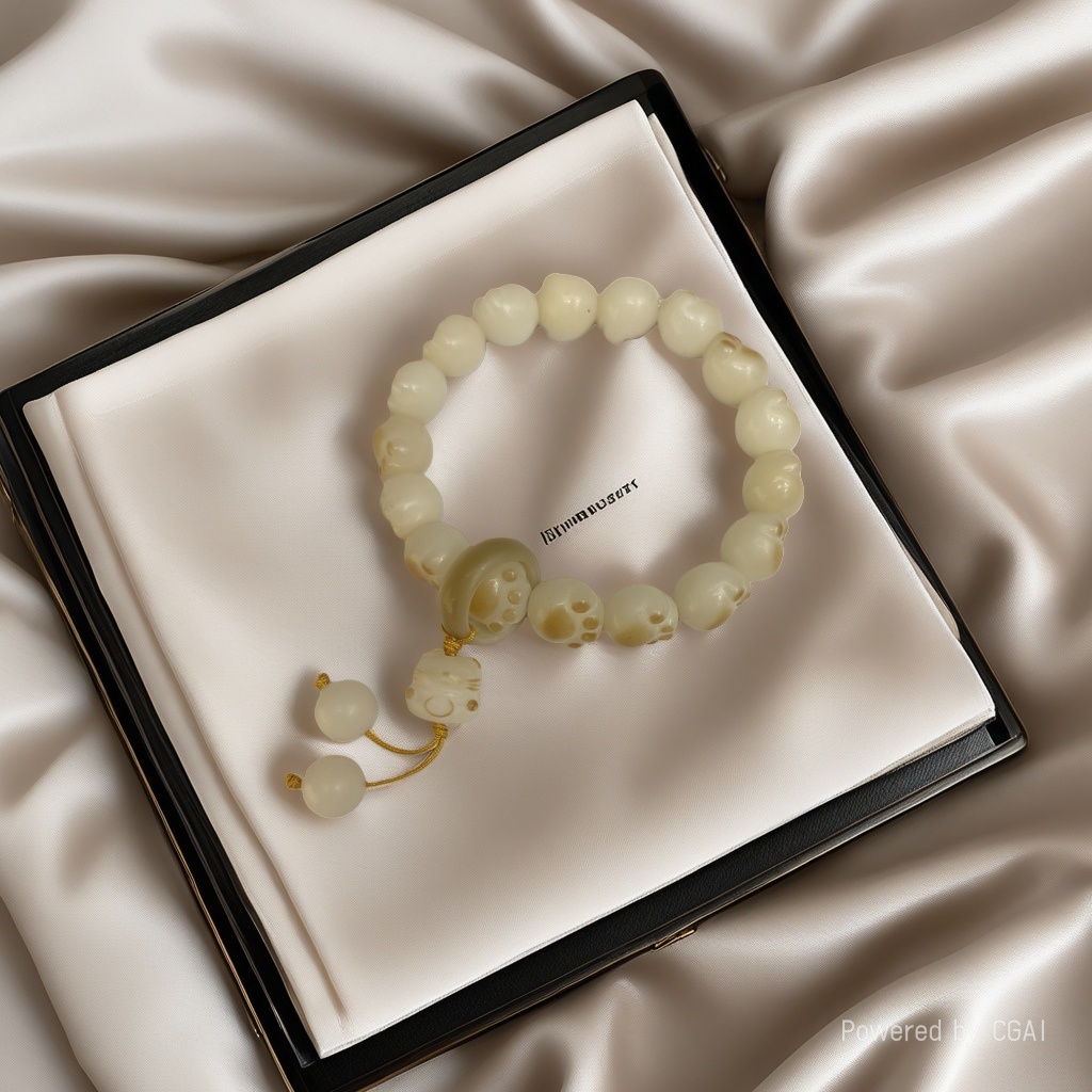 Natural Bodhi root bracelet, cute cat paw design bracelet, women's Xiaohongshu live streaming supply, cultural and artistic bracelet and jewelry Application Scenario