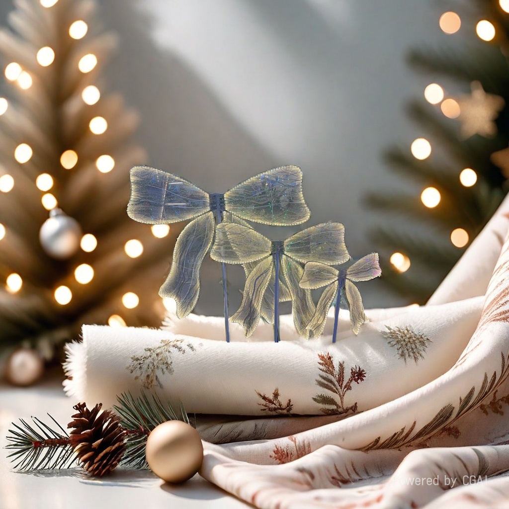 LED decorative lights, outdoor lights, bow decorations, Christmas atmosphere arrangement decorative lights