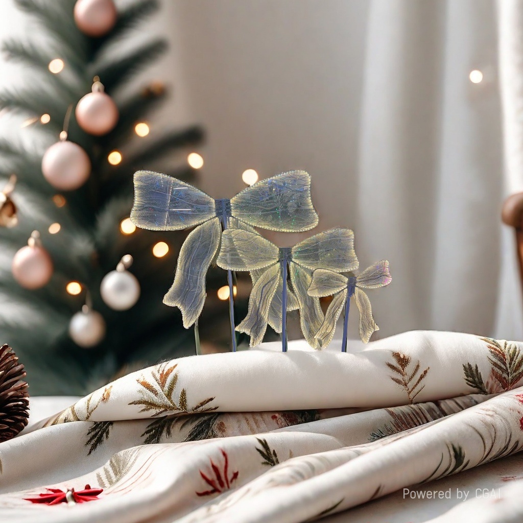 LED decorative lights, outdoor lights, bow decorations, Christmas atmosphere arrangement decorative lights Specification image