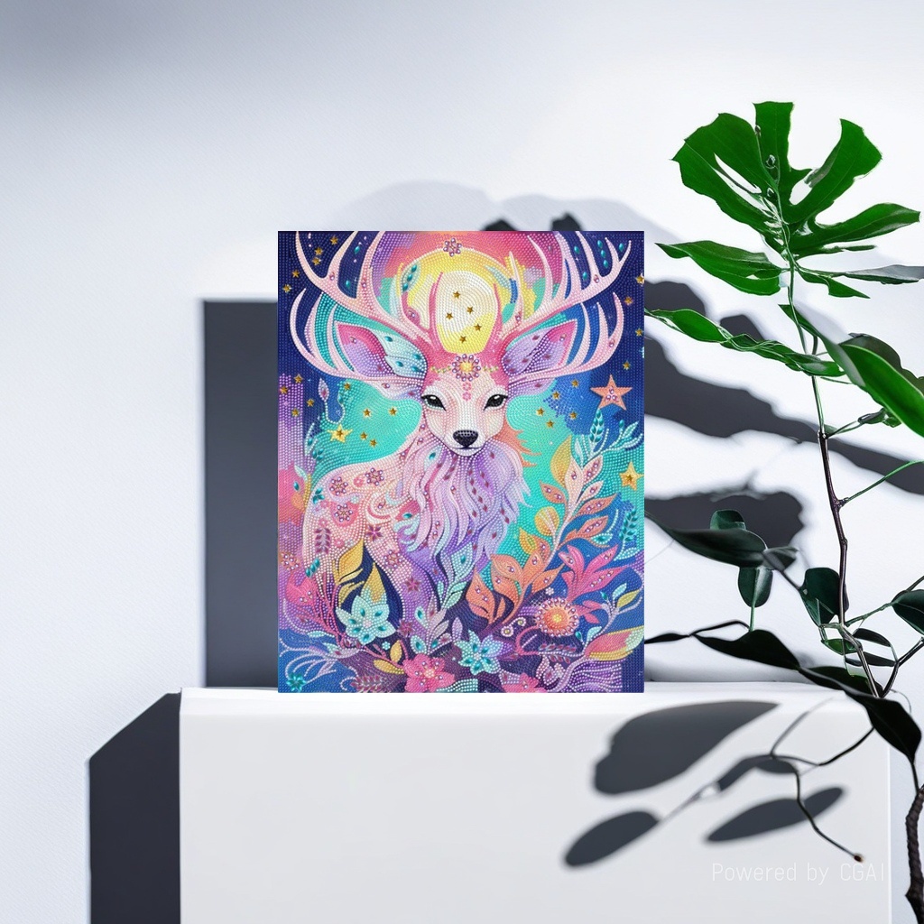 DIY手工5D钻石画异形钻 水晶圆钻部分钻装饰画大号钻石画 爆款