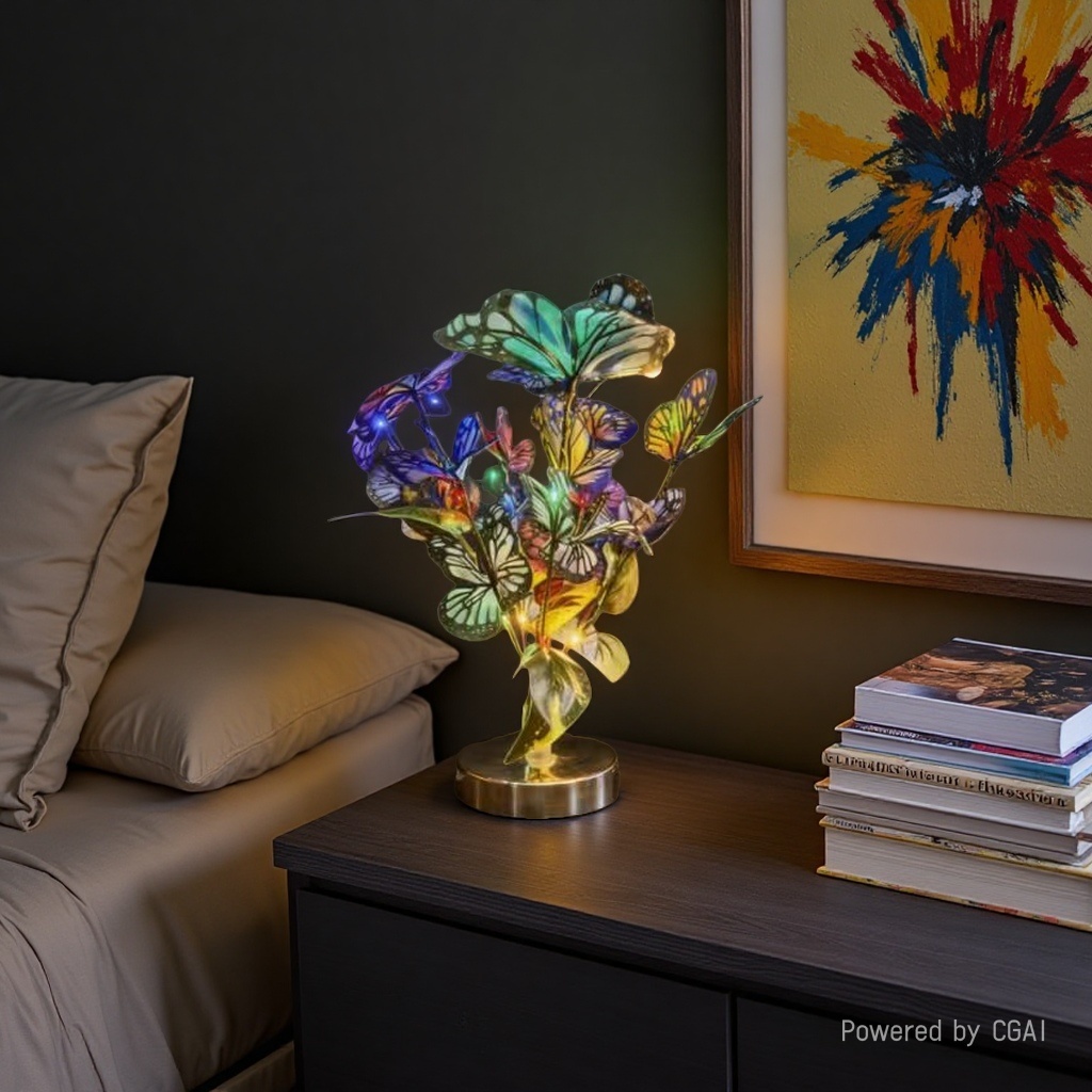 Colorful butterfly-shaped decorative lights for Ramadan, Halloween and Eid al-Fitr Application Scenario