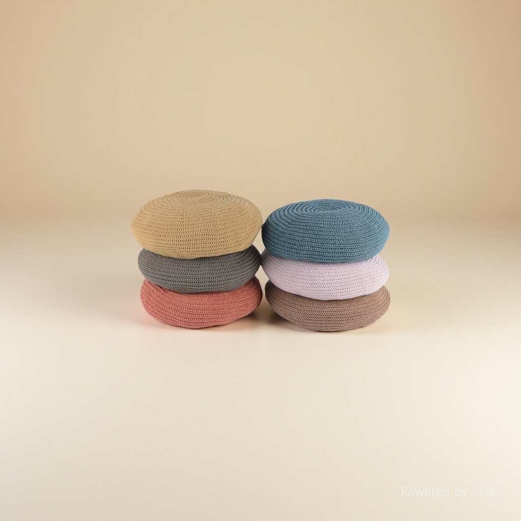 Milk silk beret Women's Spring and Summer thin casual Korean-style Japanese knitted painter hat wholesale details Picture