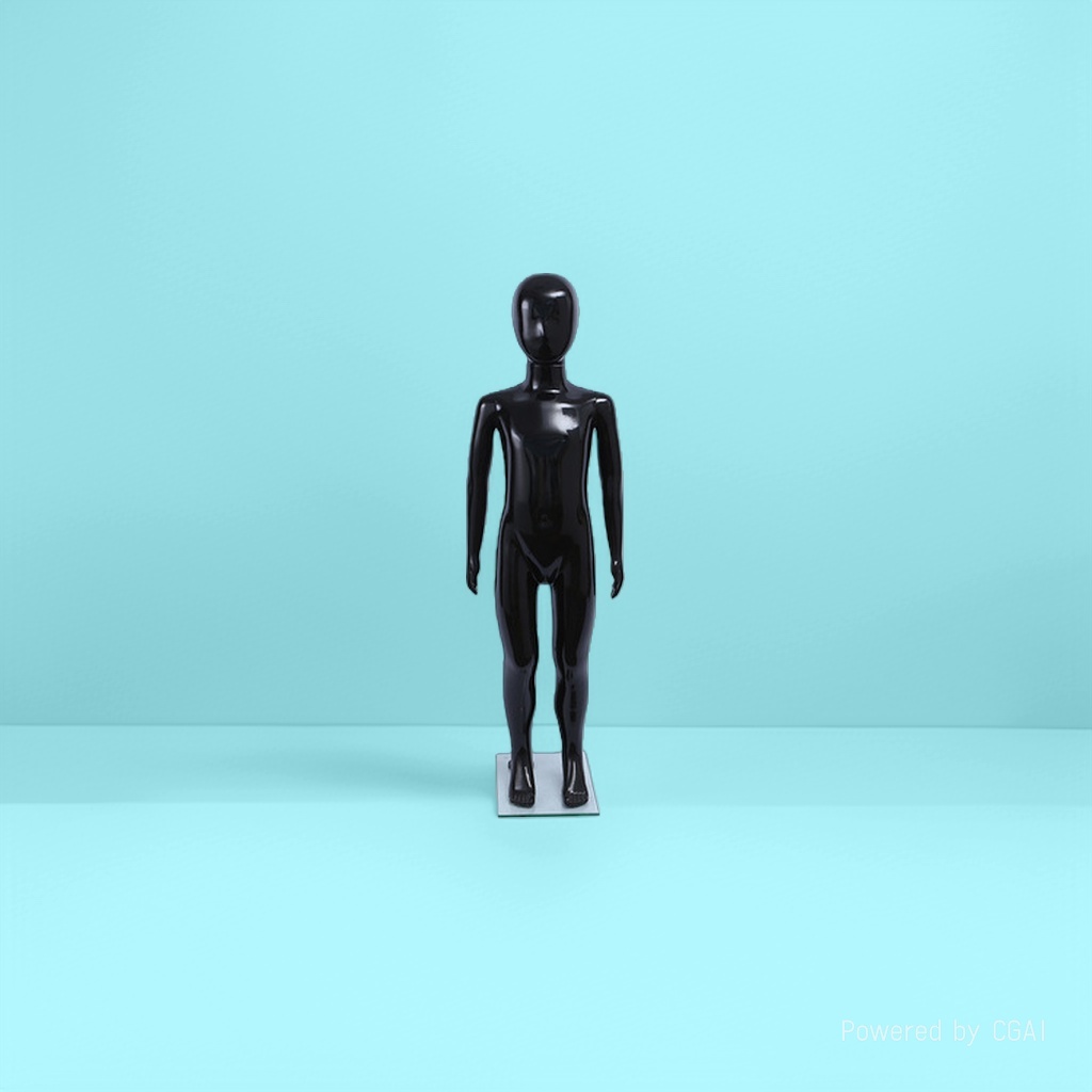 Painted white and black 108CM children's plastic mannequin Application Scenario