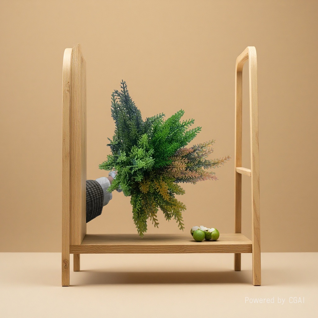 Artificial plants, artificial green plants, artificial flowers, 5-fork 25-mesh plastic spray-painted aquatic plants, indoor and outdoor DIY decoration and shooting props in stock Application Scenario