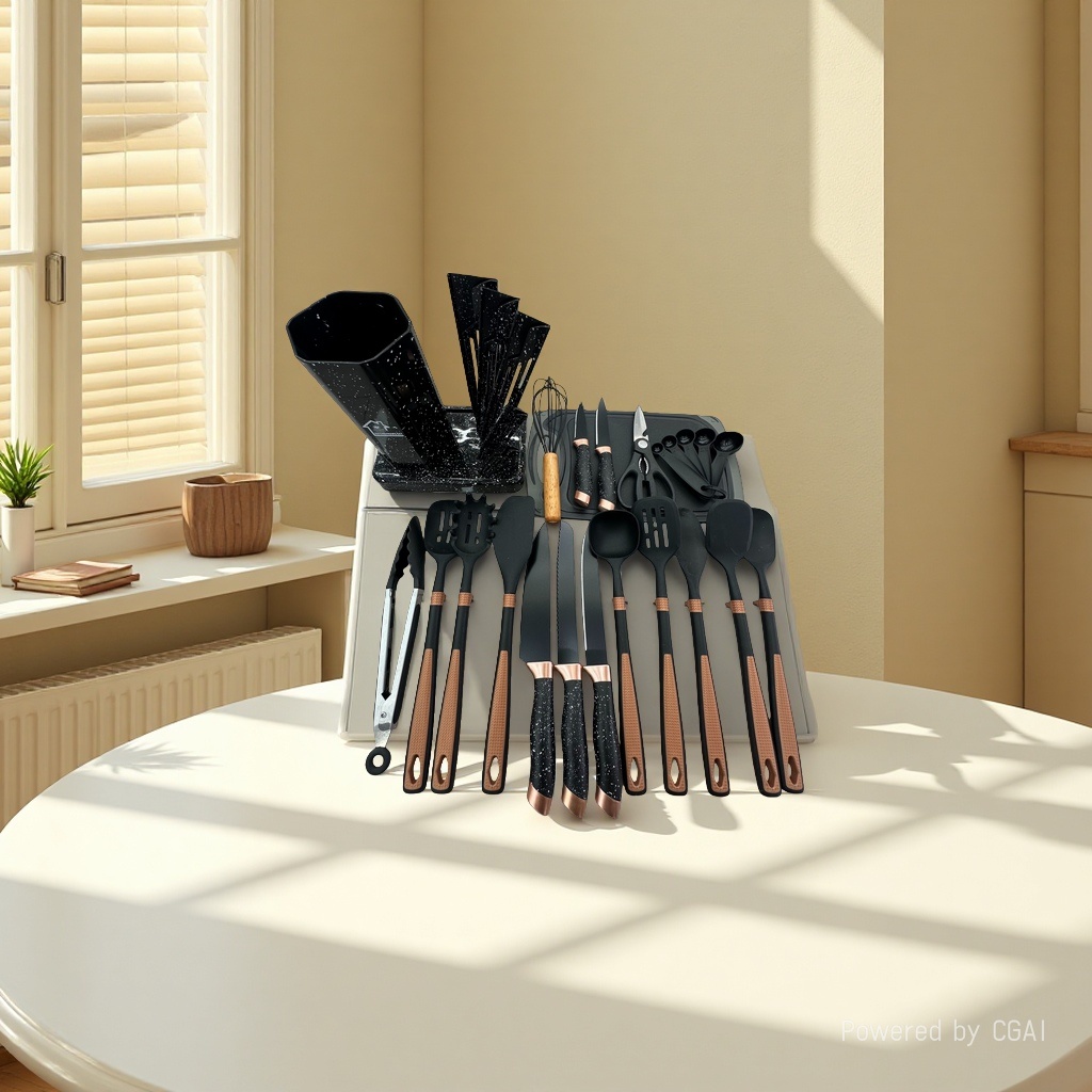 A 19-piece set of spray point hexagonal bucket Item Picture