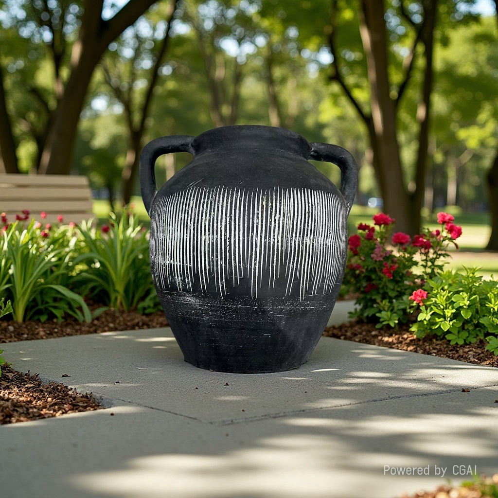 Ceramic aged flowerpots for growing plants and succulents, garden arrangements, flower vases, ceramic jars, 134538908 details Picture