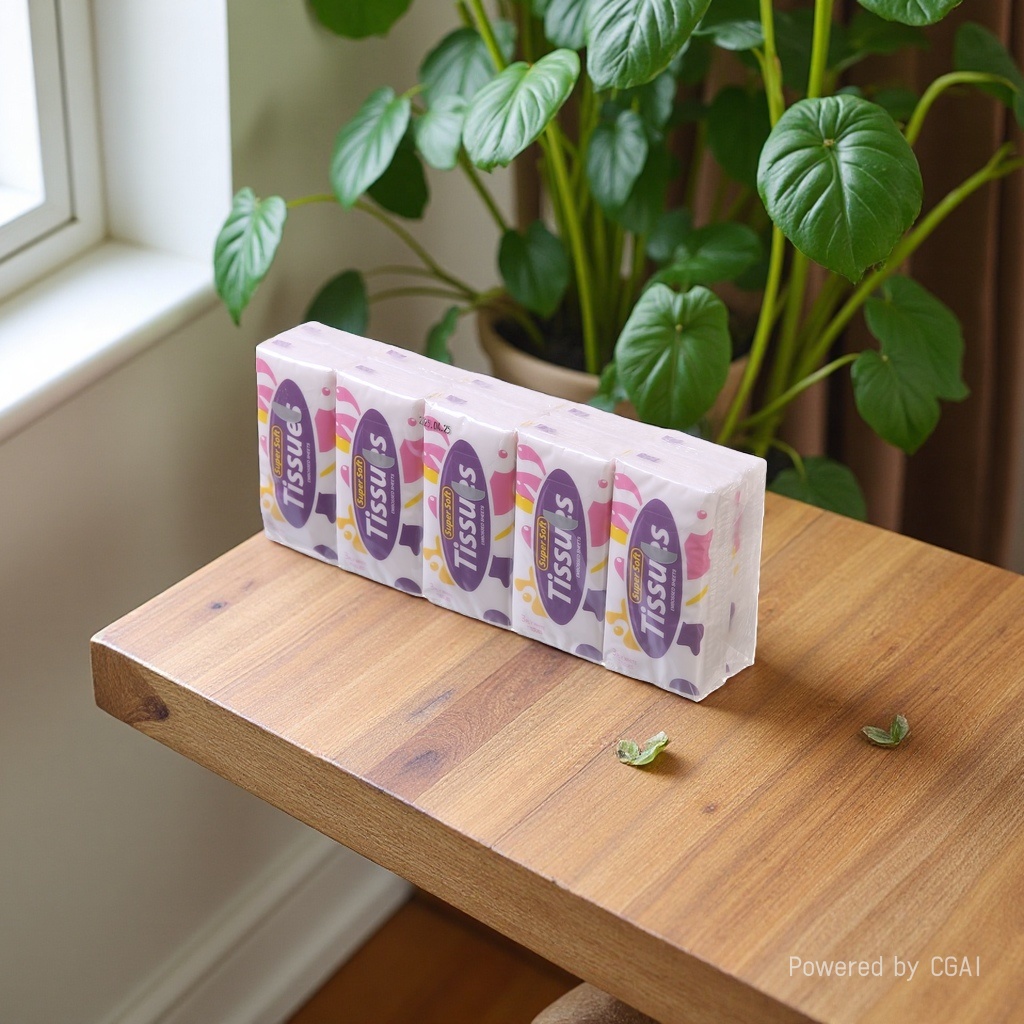 Paquete pequeño pañuelo de papel 10 pañuelo facial papel higiénico flexible y absorbente