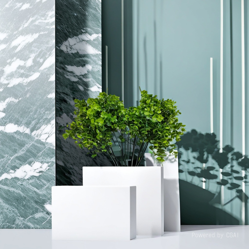 DIY decoration process of 18-head three-pronged large eucalyptus water plant plastic artificial flower plant wall, artificial green plant water plant, artificial green plant stock replenishment cabinet Application Scenario