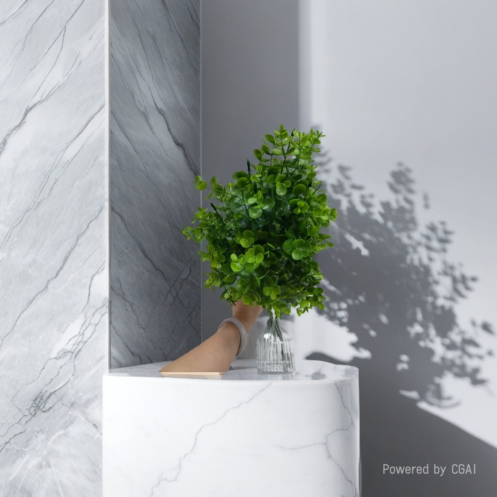 DIY decoration process of 18-head three-pronged large eucalyptus water plant plastic artificial flower plant wall, artificial green plant water plant, artificial green plant stock replenishment cabinet Specification image