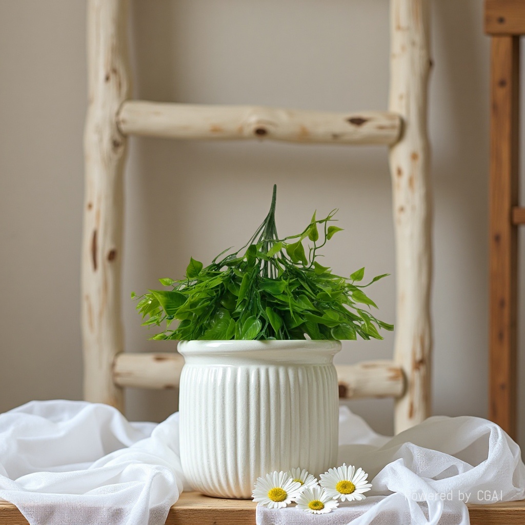 DIY decoration process of 18-head single-fork peach-leaf water plant plastic artificial flower plant wall, artificial green plant water plant, artificial green plant stock replenishment cabinet Specification image