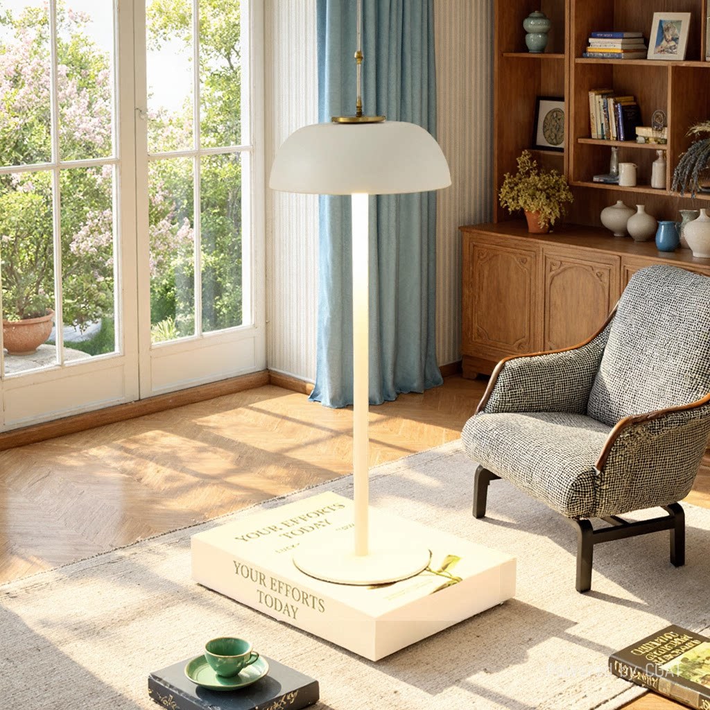 CICO Ironwork Atmosphere Small Desk Lamp with head switch Night Light type-c Rechargeable portable desk lamp Specification drawing