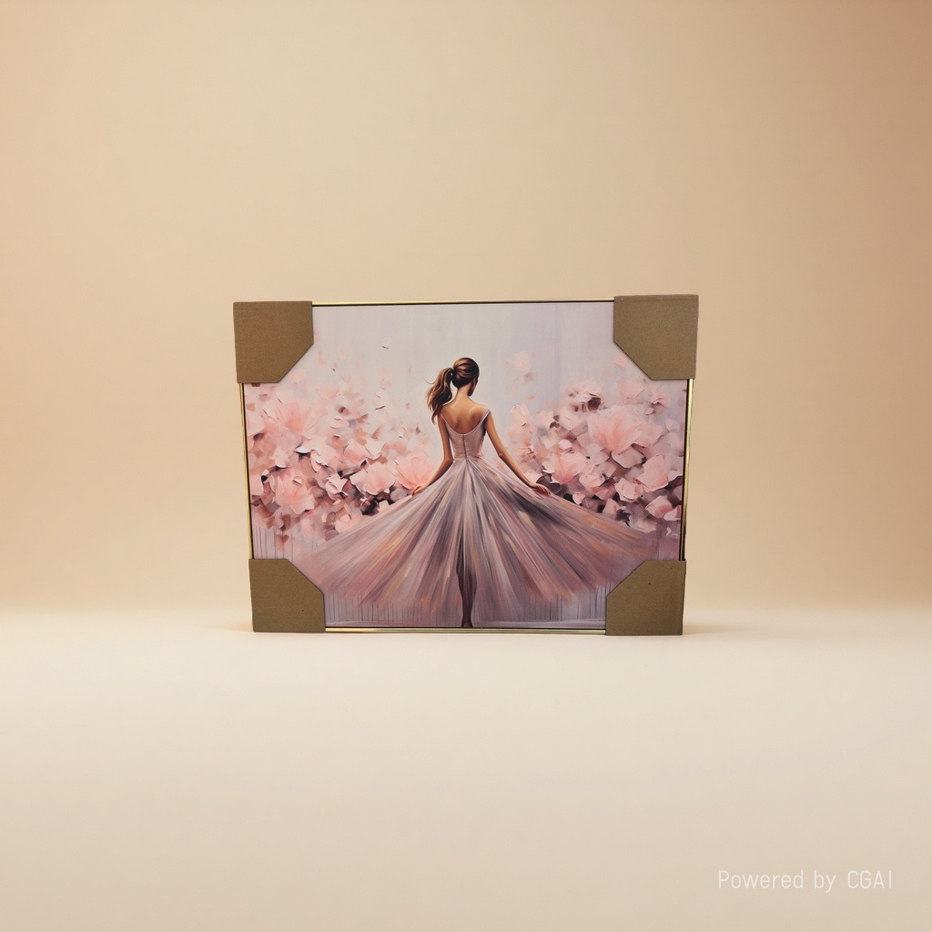 现代装饰画卧室壁画布艺画框装饰品密度板画美少女挂画简约风