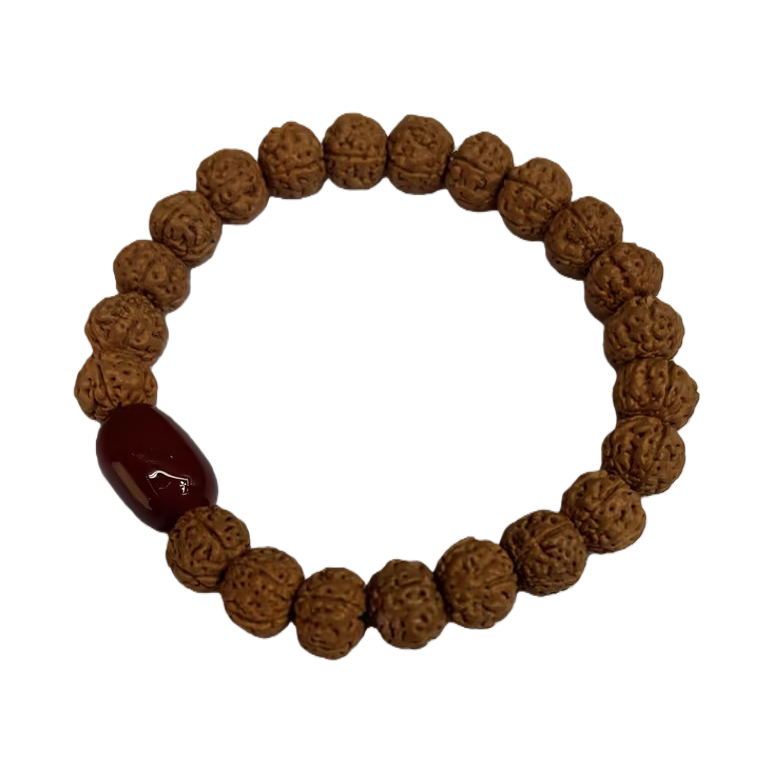 Little Golden Buddha Bodhi Bracelet, Tibetan-style original color Bodhi seed Double Dragon pattern cultural play, men's and women's styles for playing with Buddhist beads Item Picture
