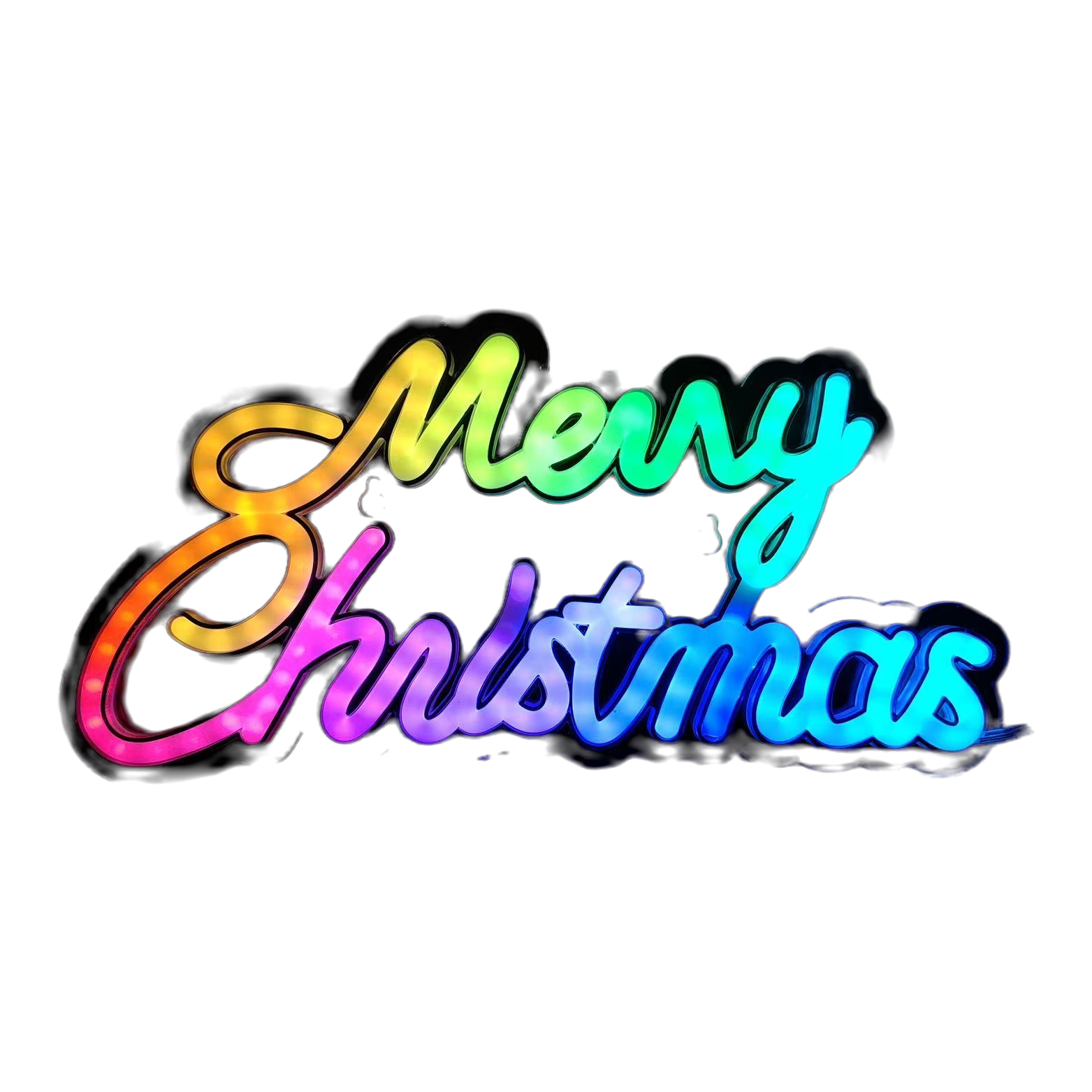 Neon tube Christmas atmosphere lights, Merry Christmas decorative light strings Item Picture