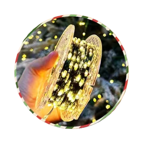 Christmas tree LED light string, colored light E27 light string, leaf light string, outdoor LED light string Item Picture
