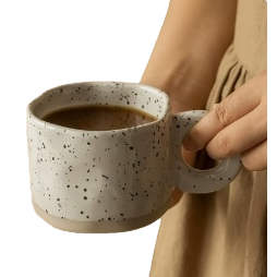 杯子/陶瓷杯/保温杯/陶瓷/圣诞北欧陶瓷杯白底实物图