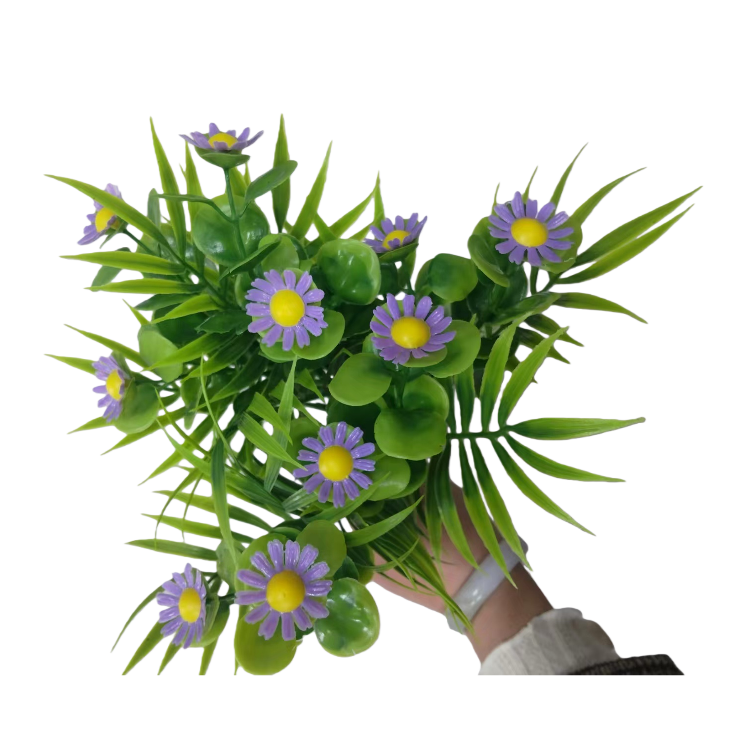 仿真花/装饰花/塑料花假花/手工花材料/家饰塑料花白底实物图