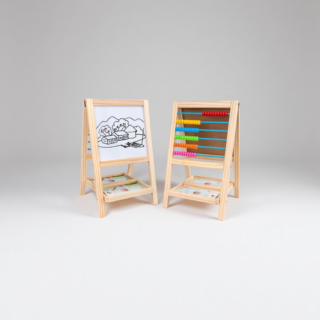 木质双面儿童画板白板面计算架面写字板儿童