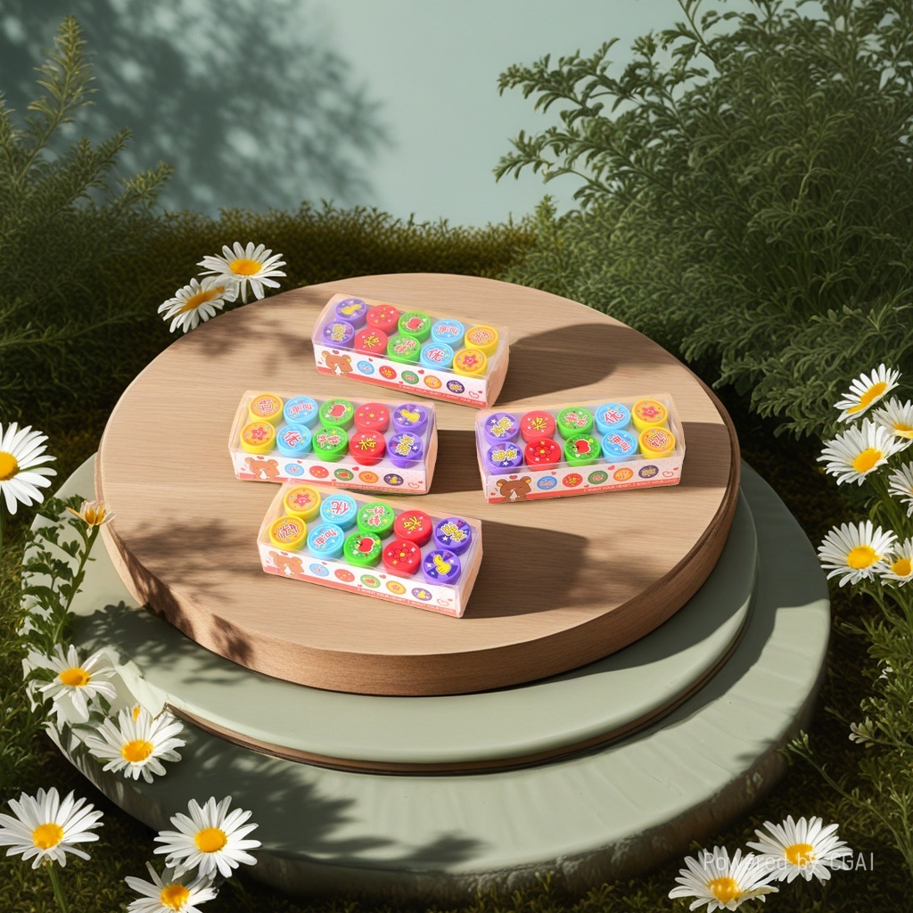 Genius Code 26-Letter and Number Children's Day Toy Stamp Set Plastic Cartoon Small Stamps 115434064 Specification image