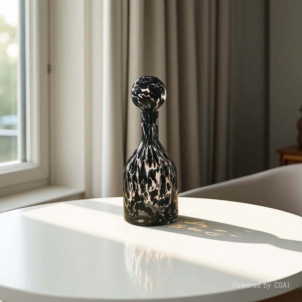 Nordic minimalist original color tree-patterned glass vase, living room dining table, dried flower arrangement, flower vases, home decoration, ins ornaments. 135200270 Specification image