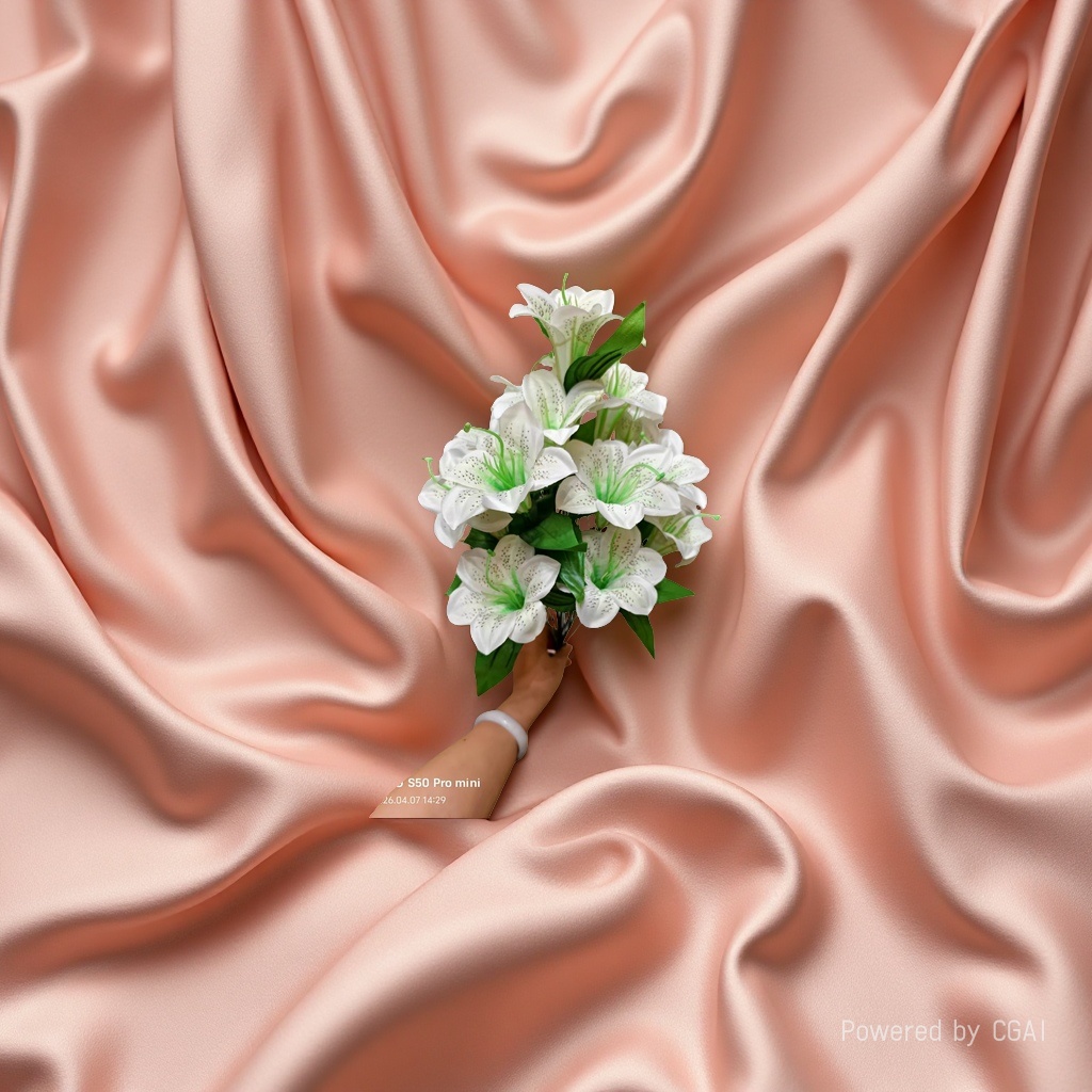 Artificial flowers, decorative flowers, plastic flowers, artificial flowers, handcrafted flowers, materials for home decor, plastic flowers, 18-head artificial lilies, silk flowers, plastic flowers, artificial flowers, wedding DIY handcrafted flowers, artificial flowers, shooting props Specification image