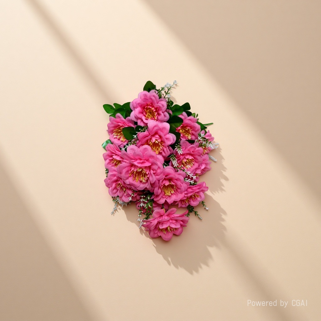 Artificial flowers, decorative flowers, plastic flowers, artificial flowers, handcrafted flowers, materials for home decor, plastic flowers, 18-head artificial pink silk flowers, plastic flowers, artificial flowers, wedding DIY handcrafted flowers, artificial flowers, shooting props Application Scenario