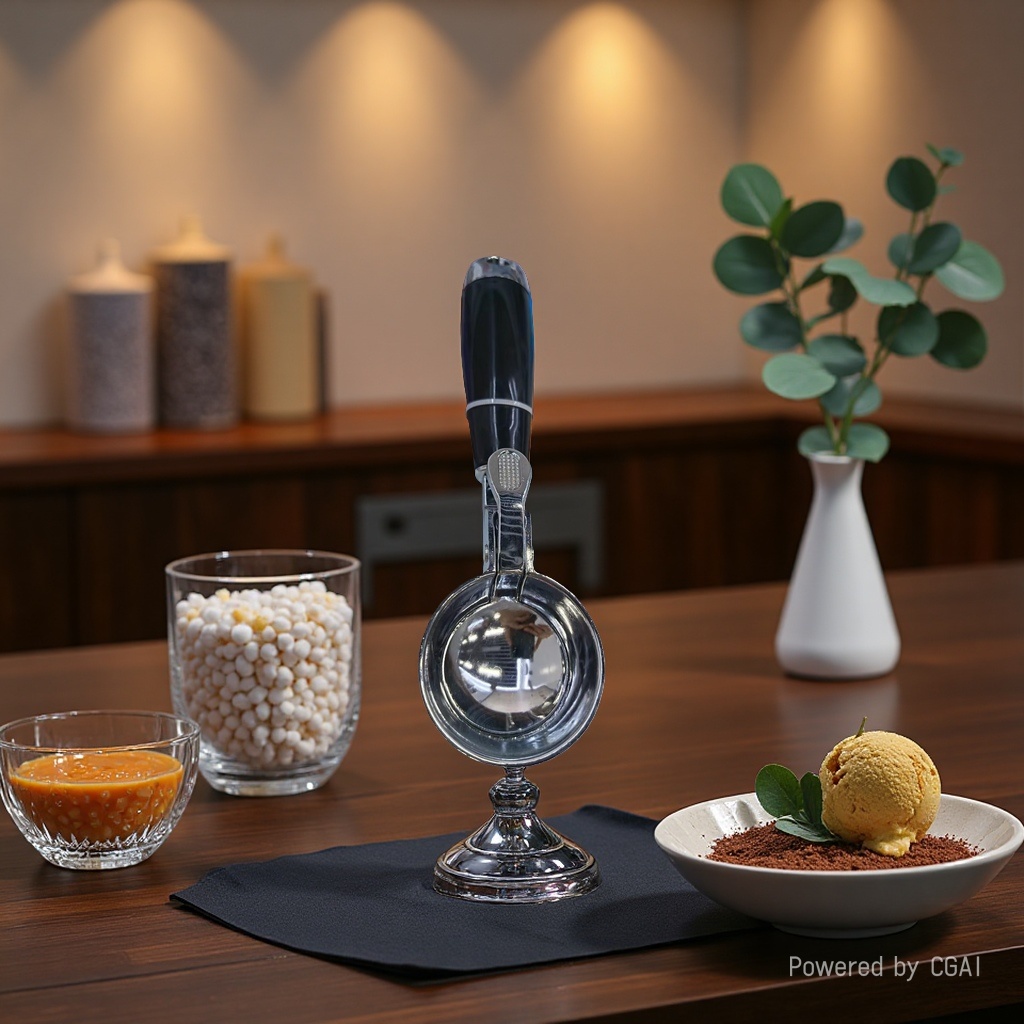 Ice cream spoon, stainless steel ice spatula, silicone cross-border spatula, cooking spoon spatula, kitchenware, stainless steel pot sleeves Specification image
