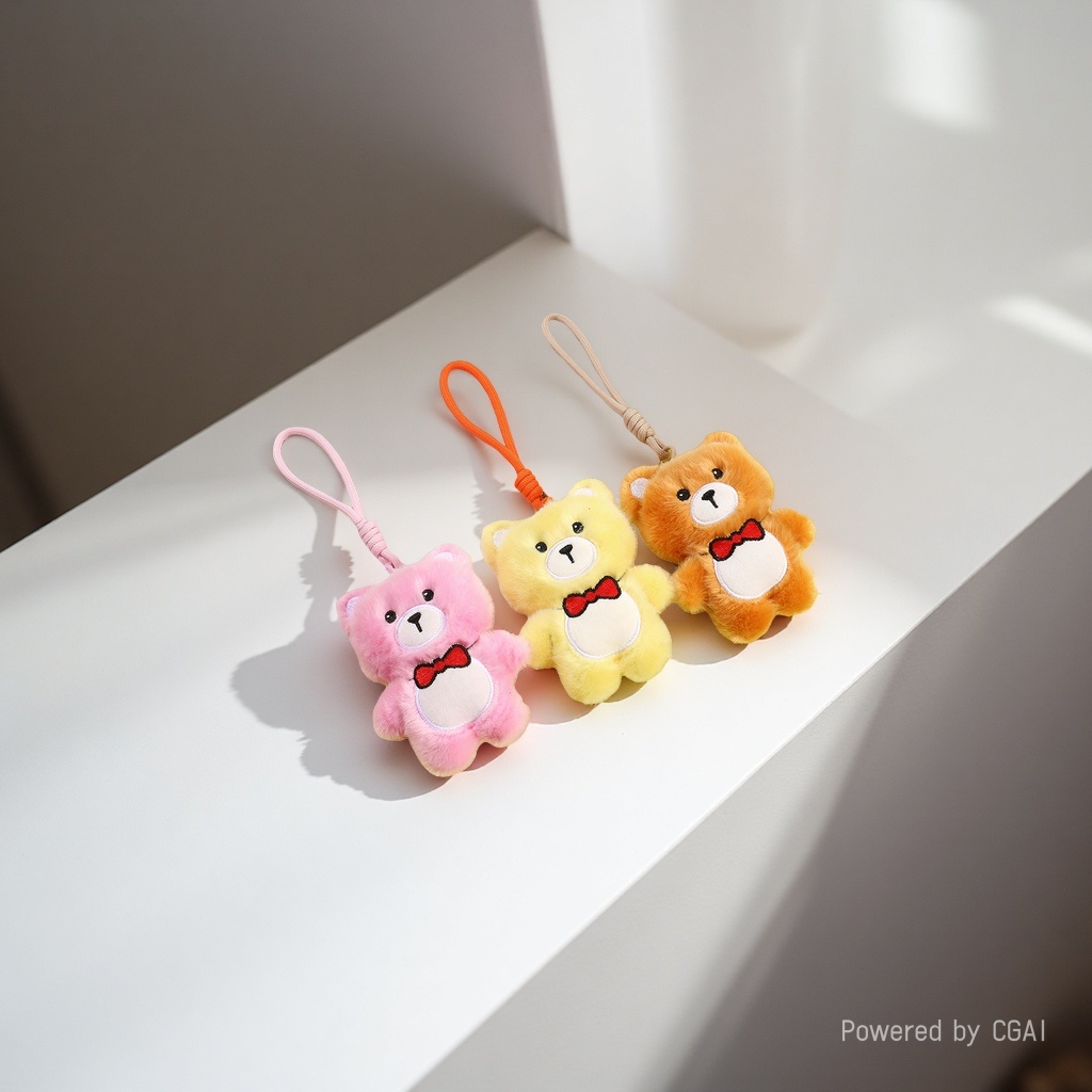 Wholesale of plush embroidered bear dolls, figurines, keychains, plush toys, dolls, girls' bags and pendants Application Scenario