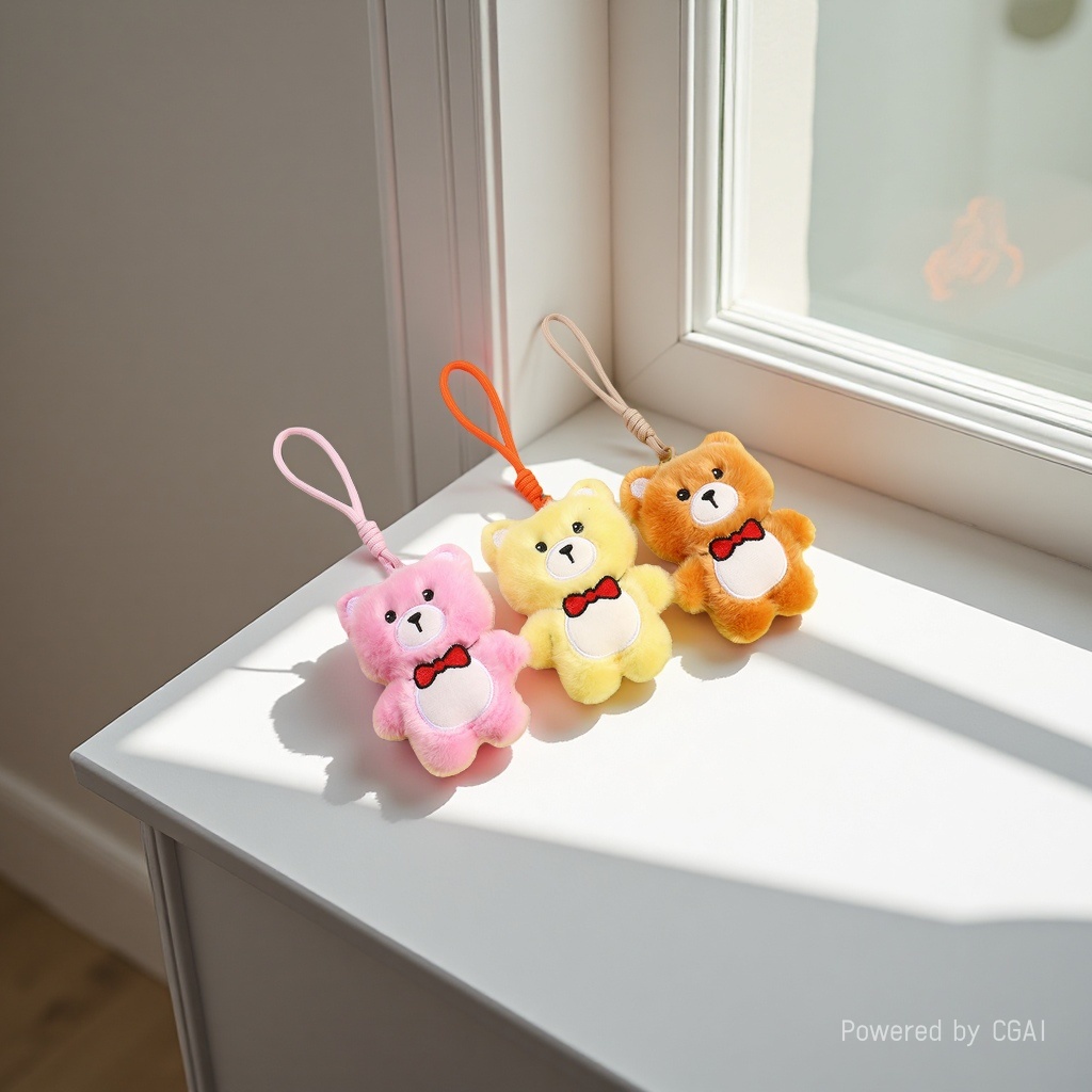 Wholesale of plush embroidered bear dolls, figurines, keychains, plush toys, dolls, girls' bags and pendants Specification image