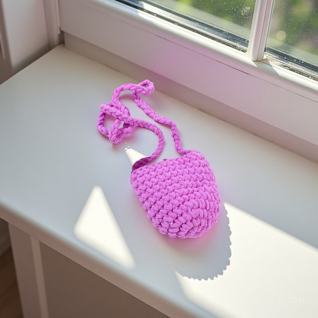 Mini bolsas de lana bolsas tejidas artesanales diy bolsas de peluche bolsas de juguete accesorios accesorios auriculares bluetooth bolsas details Picture