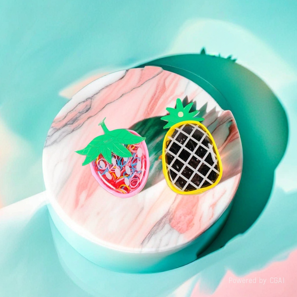 草莓菠萝水果造型发夹