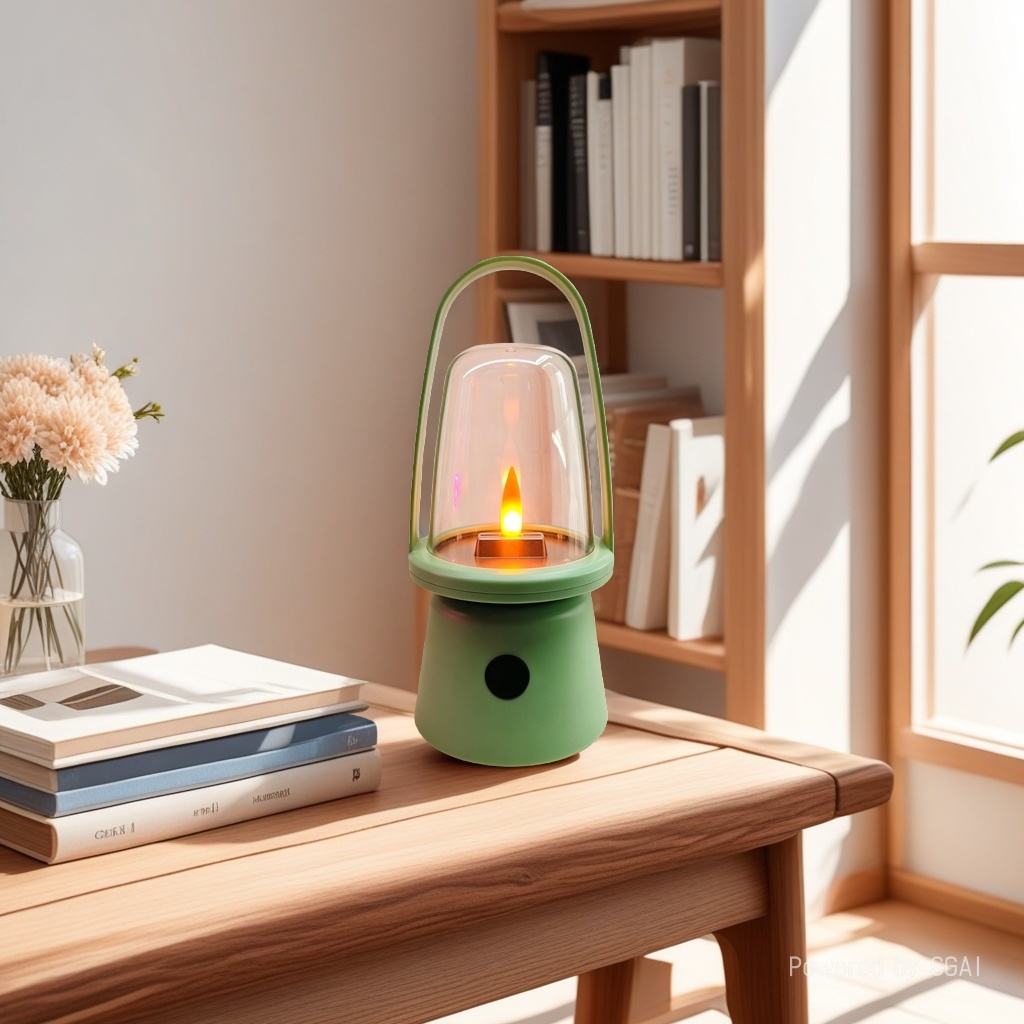 Green retro wind lamps for interior decoration, simple and retro style lighting fixtures Application Scenario