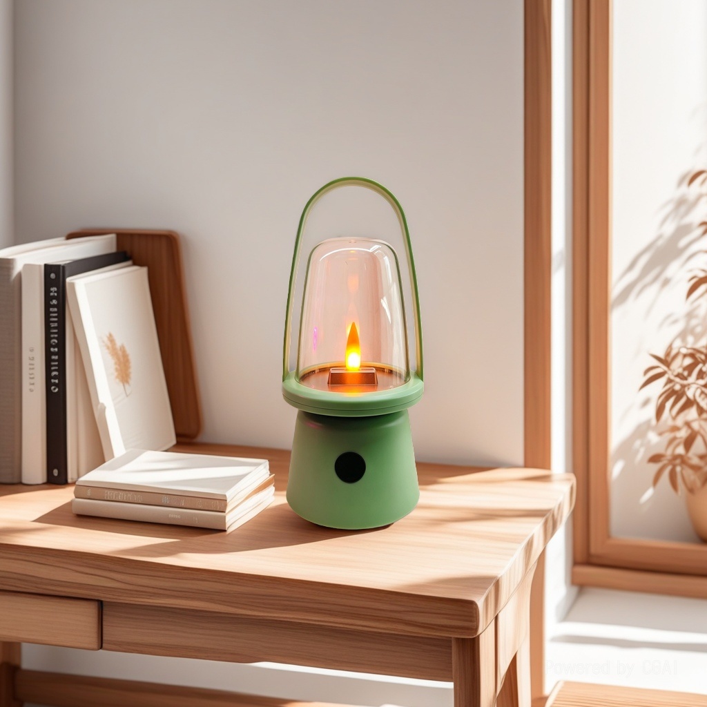 Green retro wind lamps for interior decoration, simple and retro style lighting fixtures details Picture
