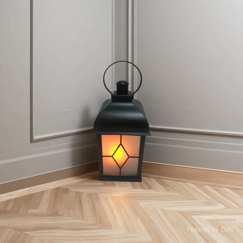 Black metal illuminated lanterns, velvet fabric dragons and phoenixes running horses, seven-color cultural tourism lanterns Specification image