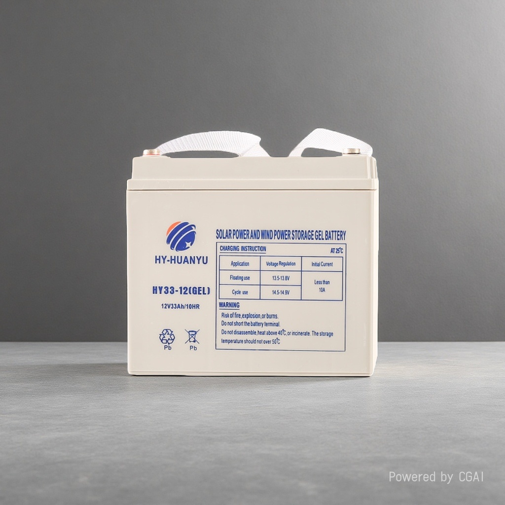 太阳能胶体电池深循环蓄电池UPS BATTERY12V33AH GEL产品图